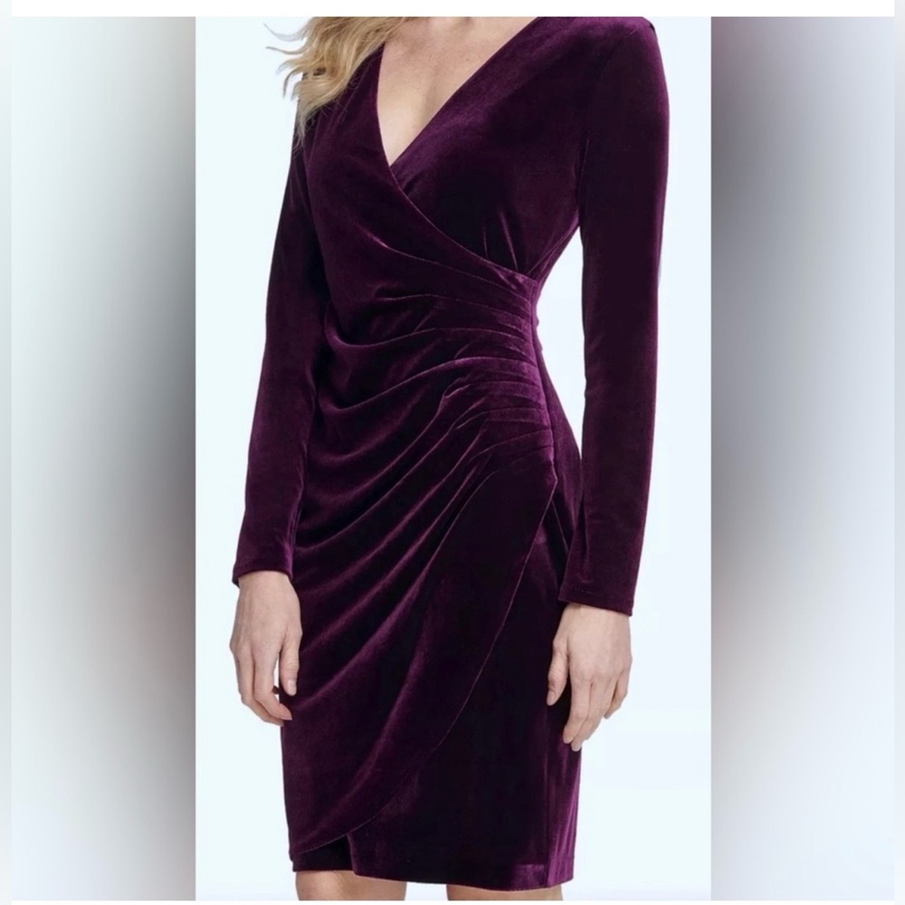 DKNY Velvet Wrap Dress